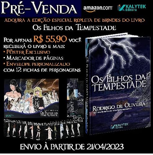 Os filhos da tempestade + Brindes (Pôster, Marcador, Envelope Personalizado e Cards)