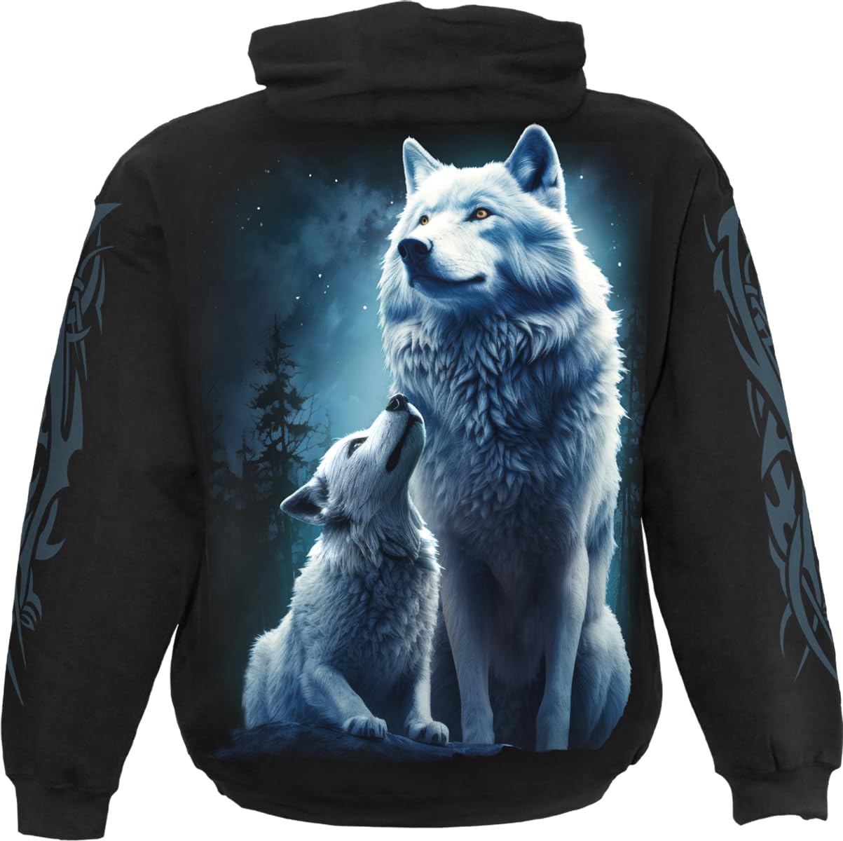 Spiral - Wolf Guardian - Hoody Nero