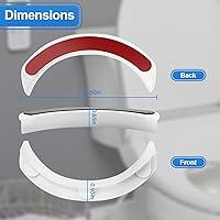 Vista 3 de P Guard Deflector de orina - Previene los desastres de orina, dirige la orina para el cuidado del hogar elevado (paquete de 1)