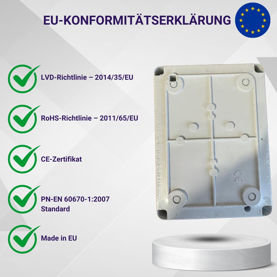ELEKTRO-PLAST Skrzynka rozdzielcza ścienna IP55, skrzynka rozdzielcza 158 x 118 x 97 cm, przezroczysta obudowa TH35