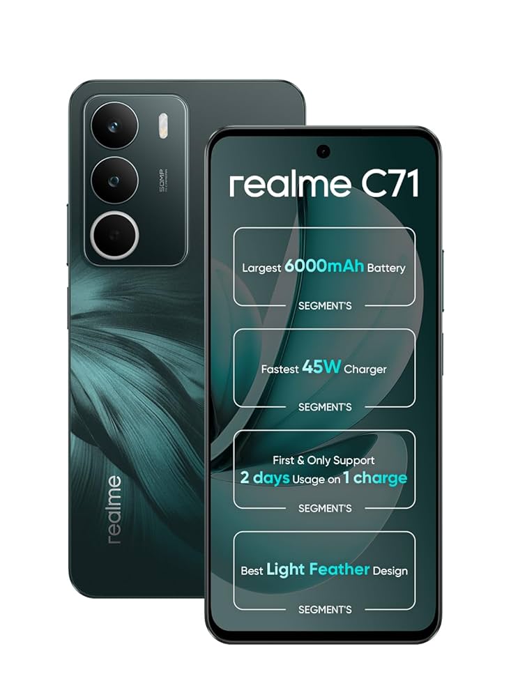 スマートフォン本体 realme c71 8GB 256GB Realme C71 (8GB RAM, 256GB Storage) | 6.67
