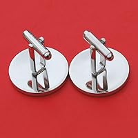 Vista 4 de Mexico 1950 25 Centavos 30% Silver Coins Eagle Snake Scale Liberty Cap Cufflinks NEW