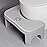 Recximi Toilet Poop Stool, 7 Height Squatting Potty for Adults, Toilet Stool Squat Adult, Portable Bathroom Pooping Foot Stool, Non-Slip Toilet Assistance Step Stool, Gray/Gray Legs