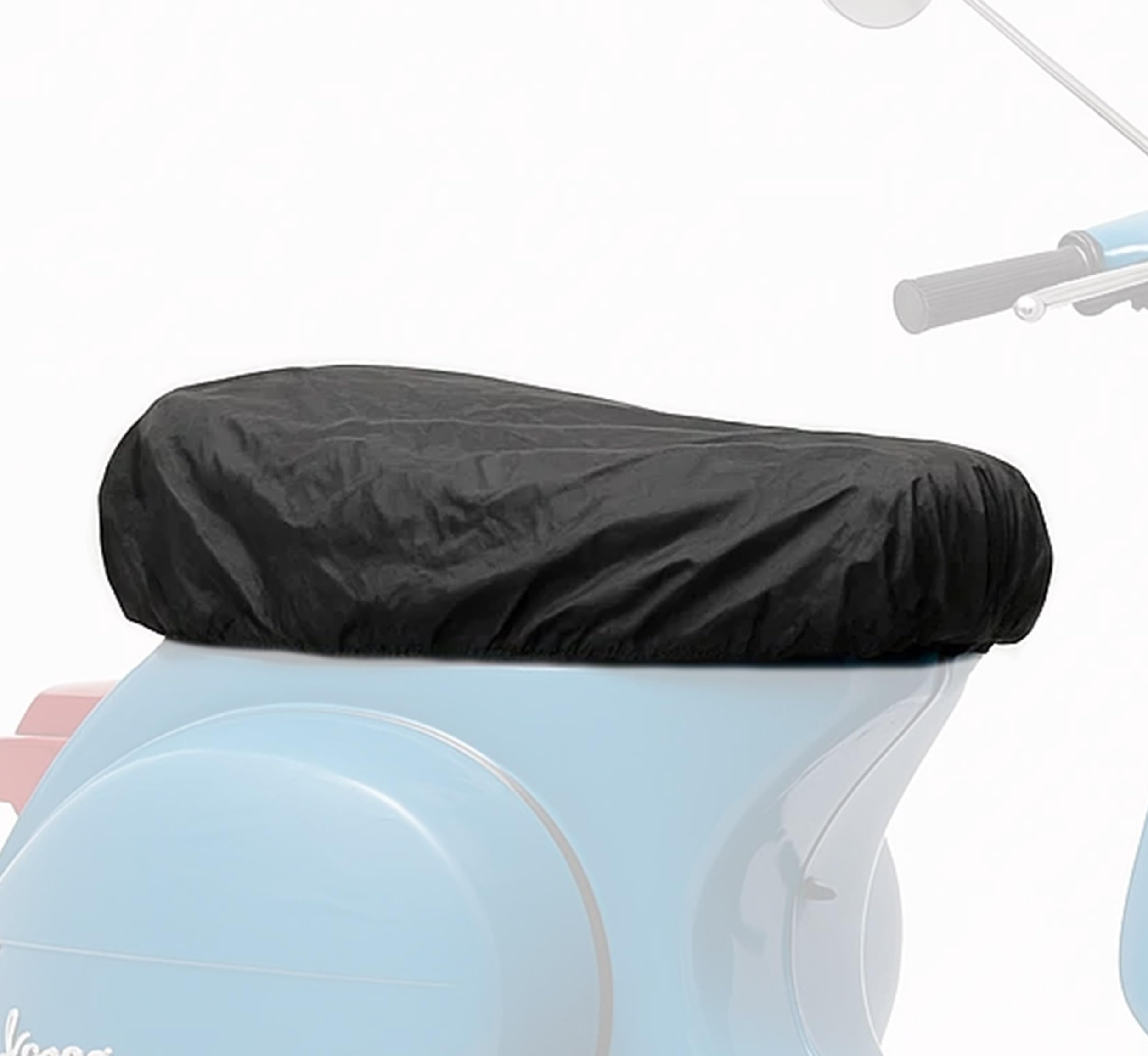 Auto Accessori Lupex - Coprisella Universale taglia M 72x45 cm, telo impermeabile, copri sella Scooter e Moto, in poliestere, colore nero, con borsa, disponibile anche L XL Maxi
