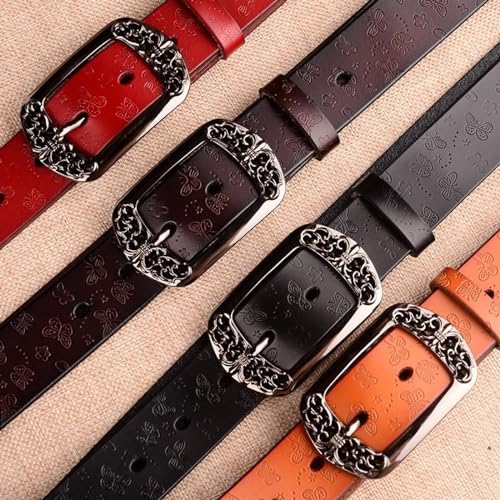 Classic belt, ladies 3.3 cm leather leather belt vintage wild belt2