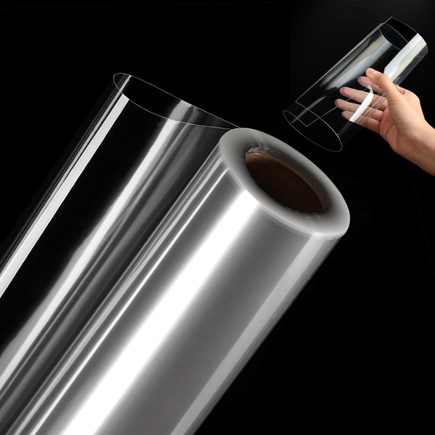 24Inch x 120Ft 10Mil Clear Blank Stencil Sheets Roll, acetate sheets for crafts, Baking, Signage, Cricut & DIY Projects
