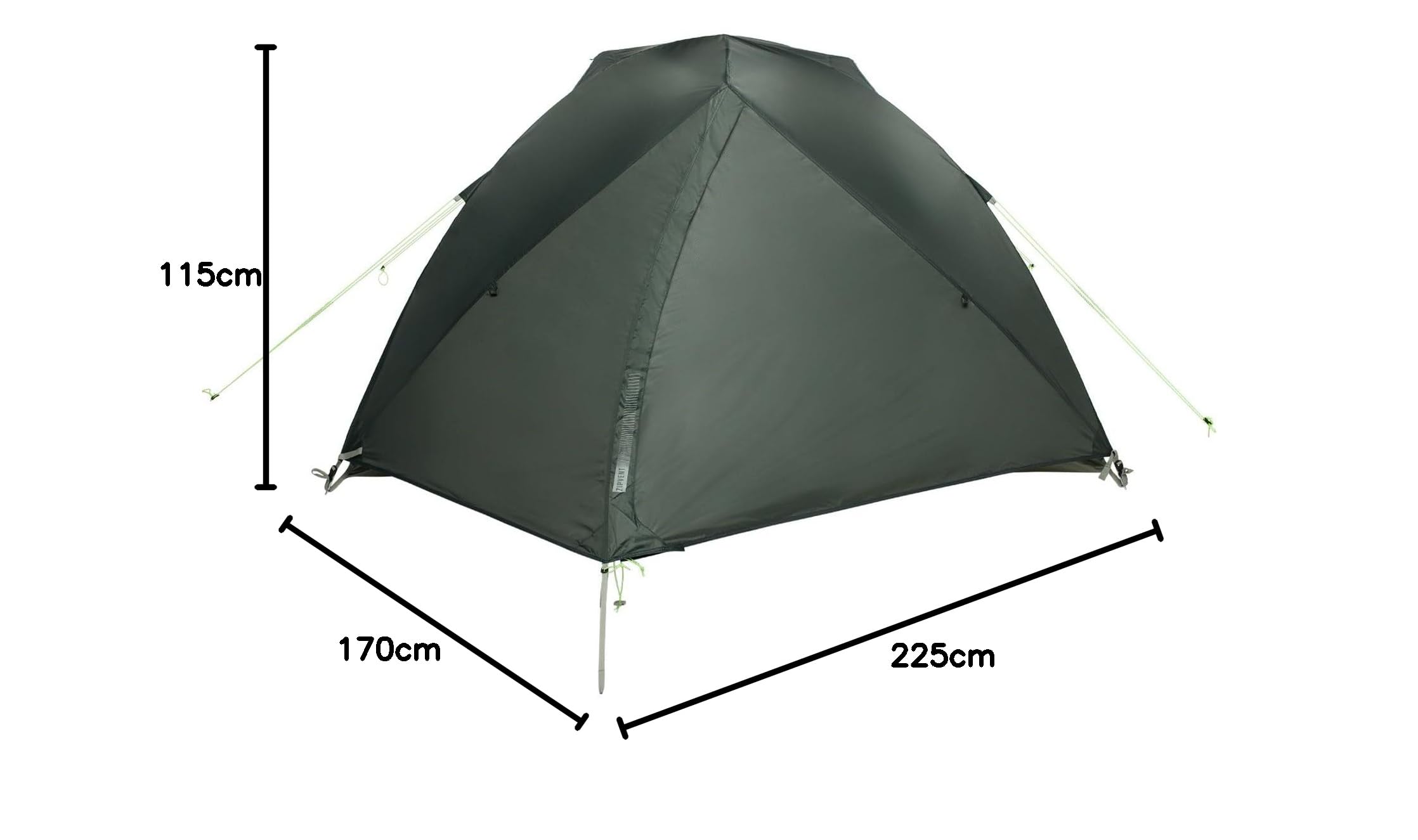 Jack Wolfskin Unisex – namiot kopułowy Sky Dome III dla dorosłych, Island Moss, jeden rozmiar