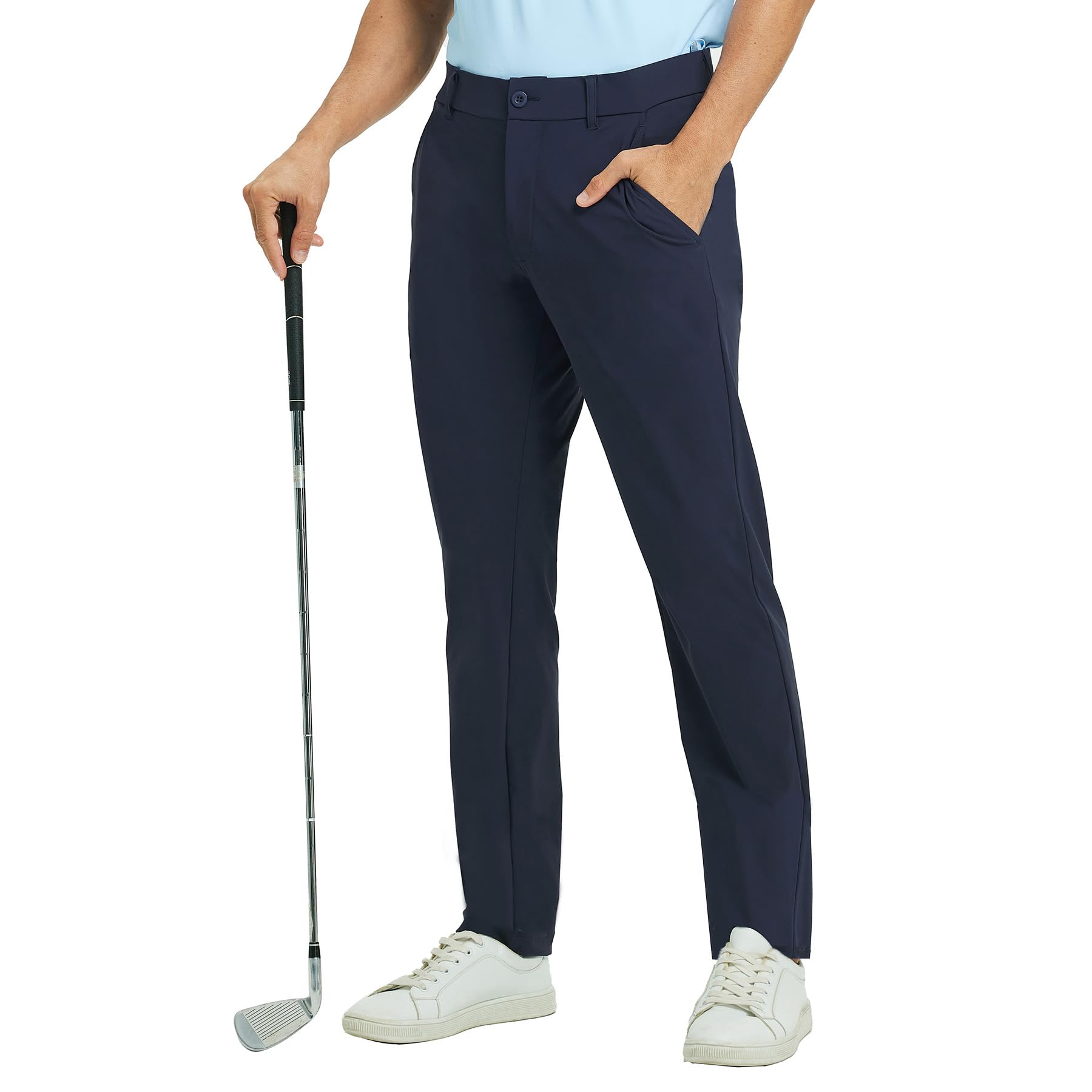 M MAELREG Mens Golf Pants Stretch 30 32 34 Classic Fit Quick Dry Lightweight Casual Dress Trousers with