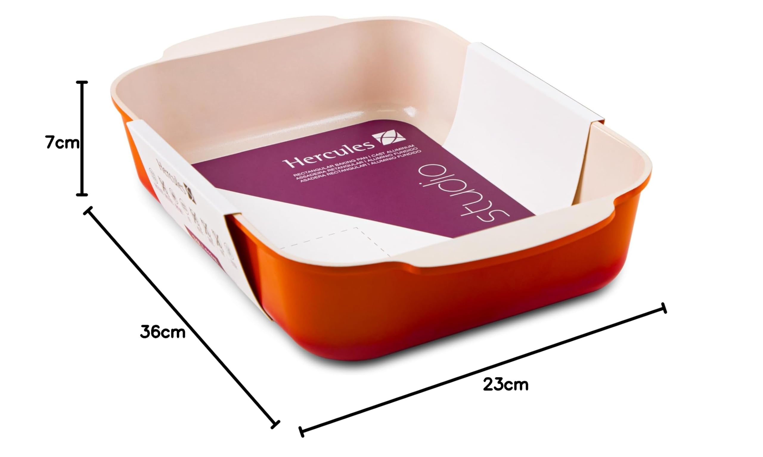 Assadeira Retangular Laranja 30X22CM Hercules PA9000-A30L | Amazon