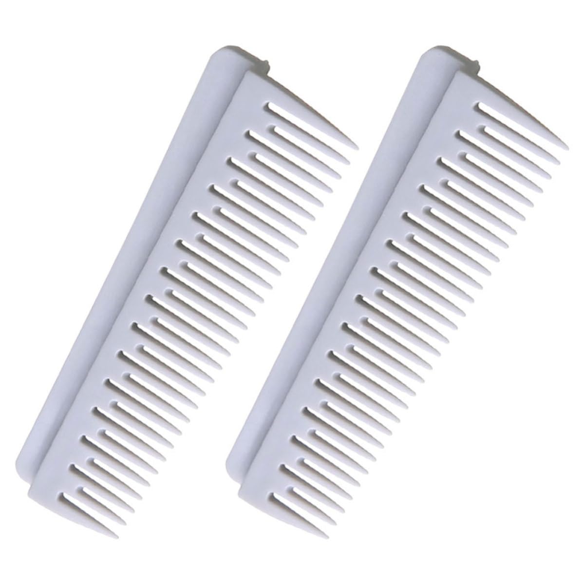 Unomor 2pcs Hair Cutting Combs for Scissors Hairdressing Tools Suitable for Hair Types Made of Sturdy Abs Material, Reducing Pulling and Damage, for Home and Professional Salon Use