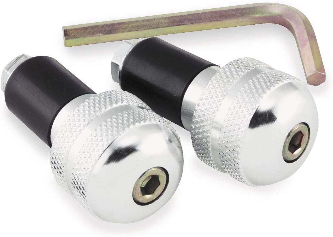 BikeMaster Anti Vibration Bar Ends Silver
