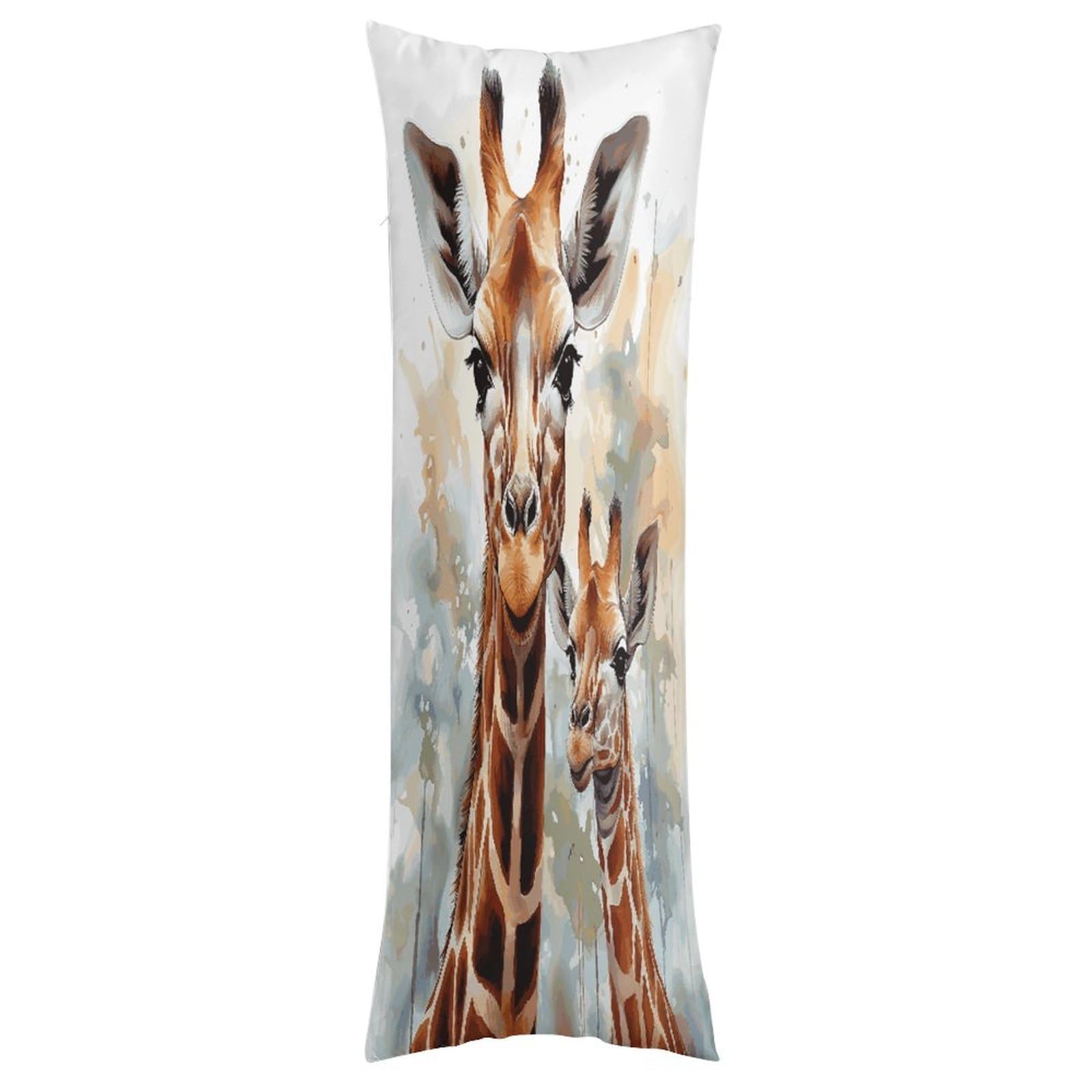 FekiLoot Watercolor Deer Giraffe Throw Pillow Cover Soft Pillowcase with Hidden Zipper Lumbar Decorative Throw Pillow Covers Luxury Cozy Pillows Shams Rectangle Cushion Cases