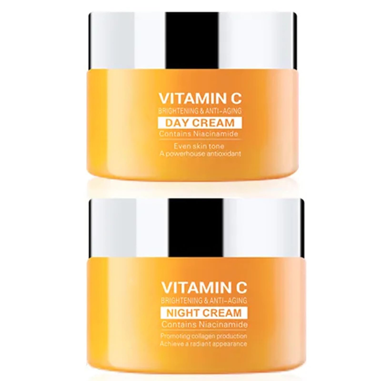 Vitamin C Face Cream Set, Facial Cream Brightening & Anti Aging Vitamin C Moisturizer for Face & Neck, Hydrating & Brightening Vitamin C Cream for Dark Spots Skin (Face Cream Set)