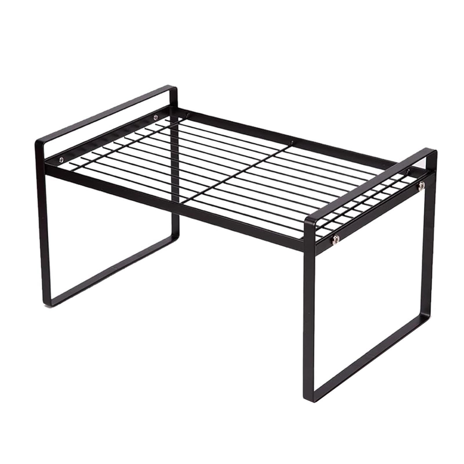 Kitchen Shelf Organiser Durable Multifunctional Storage Shelf for Herbs Food S Black-image-30