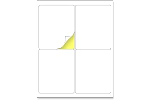 4 x 5 Laser/Inkjet Printable White Labels Stickers for Wine Bottle (30 Sheets)