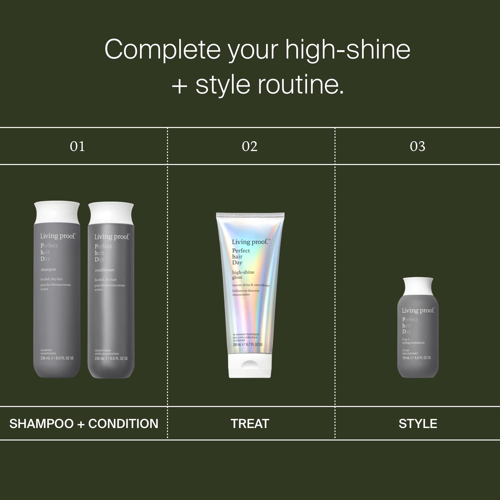 Living Proof PhD High-Shine Gloss Soin Brillance sans silicone 200ml
