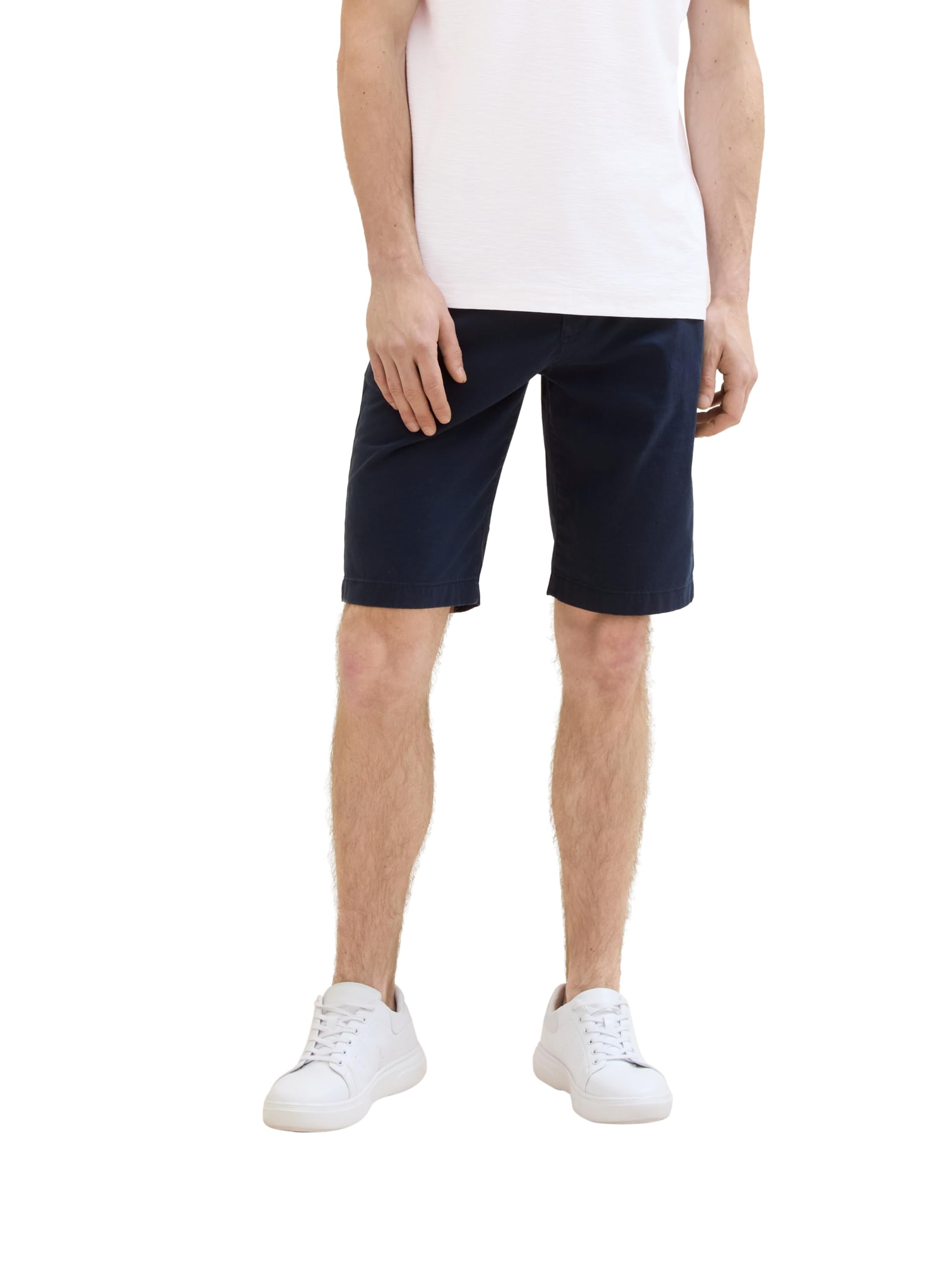 TOM TAILOR Herren Slim Chino Bermuda Shorts mit Gürtel