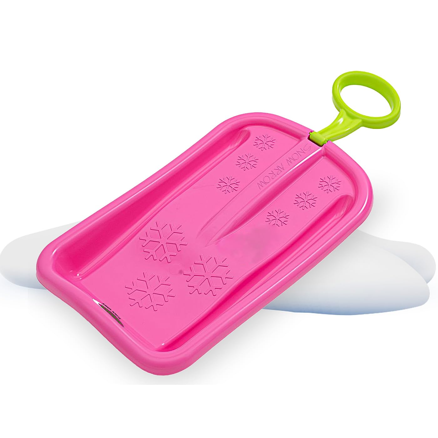 JAMARA 461133 Snow Play Bob Arrow 74 cm, manico in plastica, peso massimo: 50 kg, design aerodinamico, colore rosa