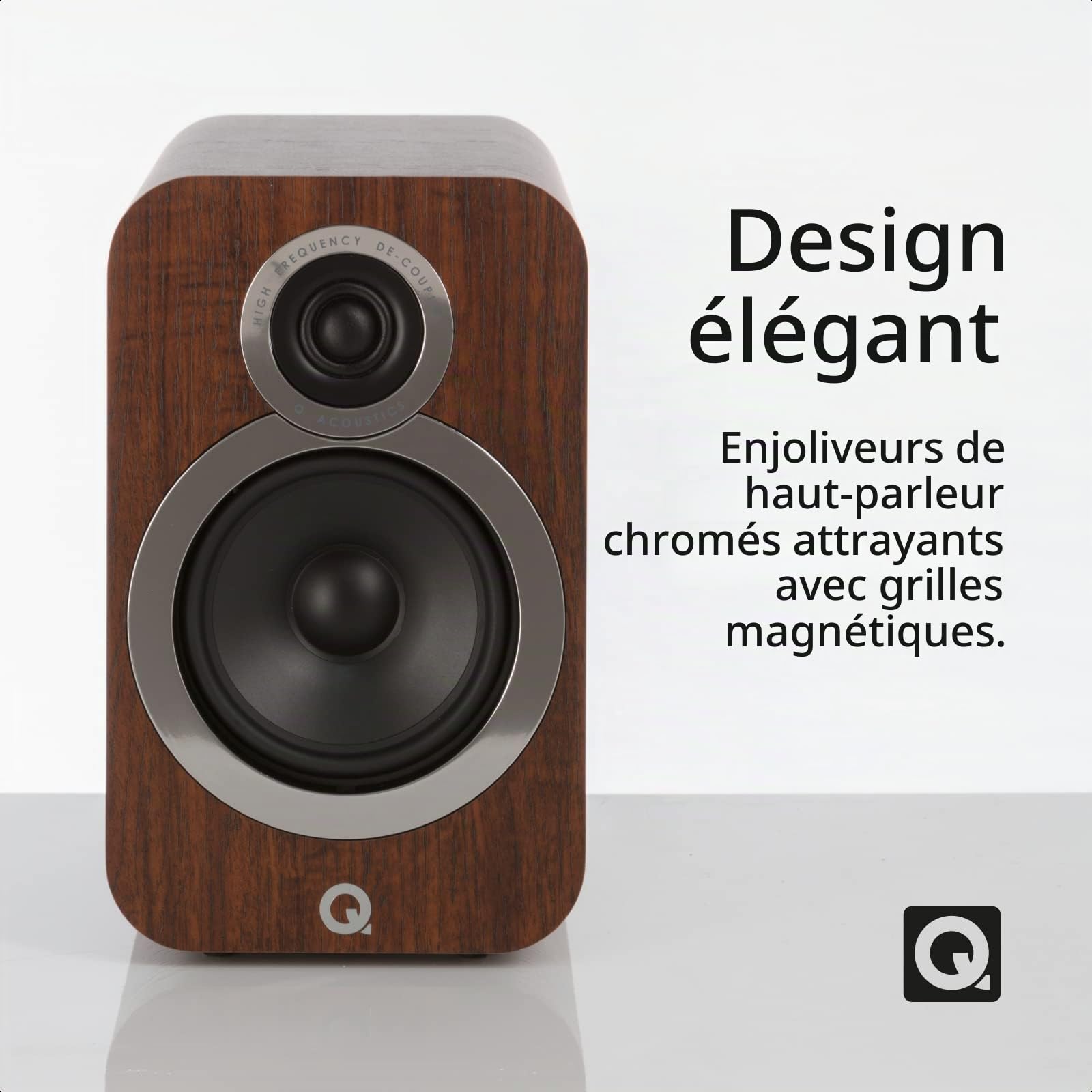 Q Acoustics - Q3020i - Enceinte bibliothèque - marron (english walnut) - 1 paire