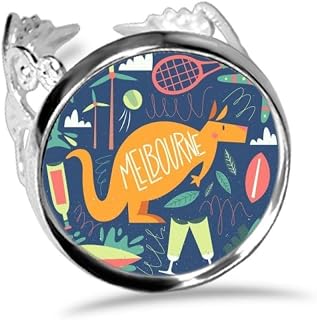 Melbourne Australia Kangaroo Tennis Surfing Ring Adjustable Love Wedding Engagement