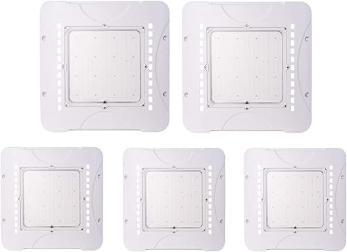 WAHADI Luces LED de toldo de 240 W, 33600 lúmenes, 5000 K, luz blanca diurna de 850 W HIDMH, equivalente a presión de aluminio fundido impermeable