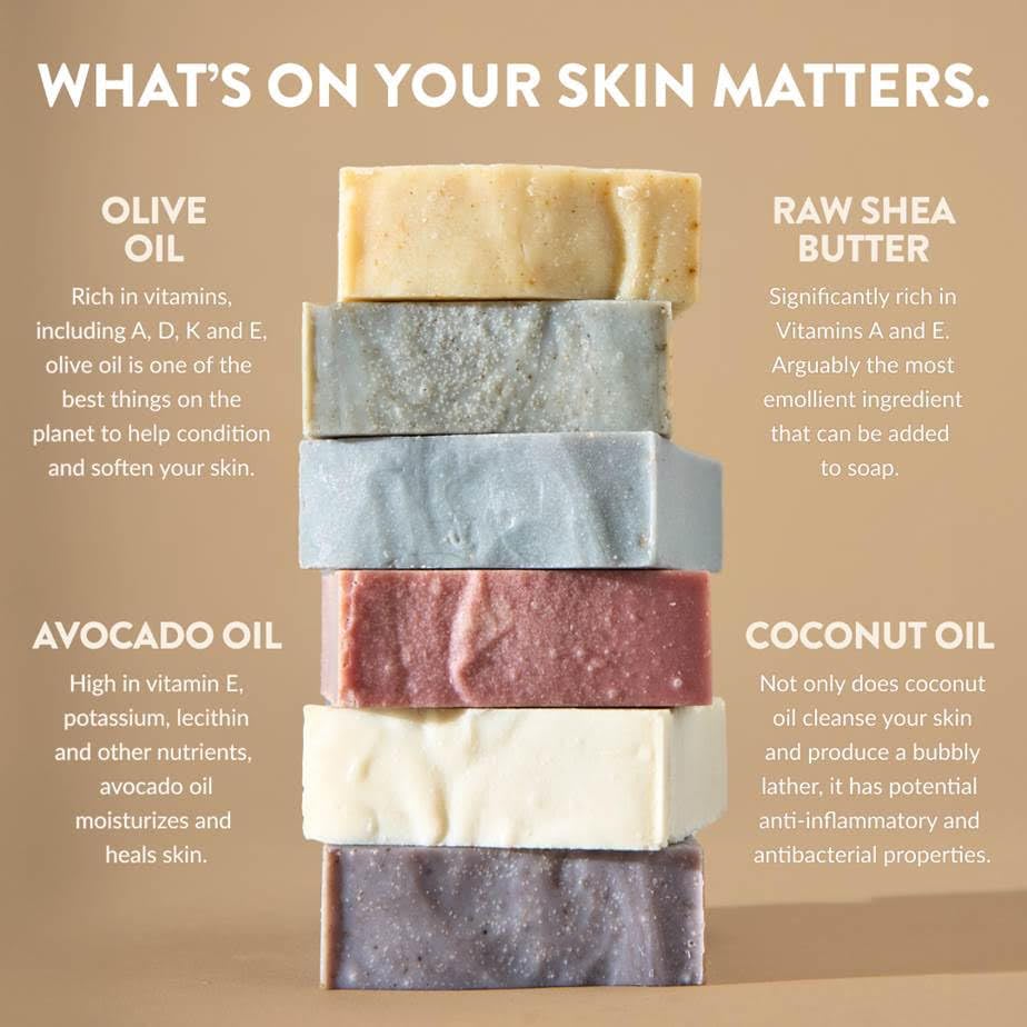 Handmade-in-Canada-Plant-Based-Cold-Process-Natural-Bar-Soap-With-Premium-Essential-Oils-Dry-Skin-Pack-of-6-For-Him Handmade in Canada Plant Based Cold Process Natural Bar Soap With Premium Essential Oils Dry Skin Pack of 6 For Him