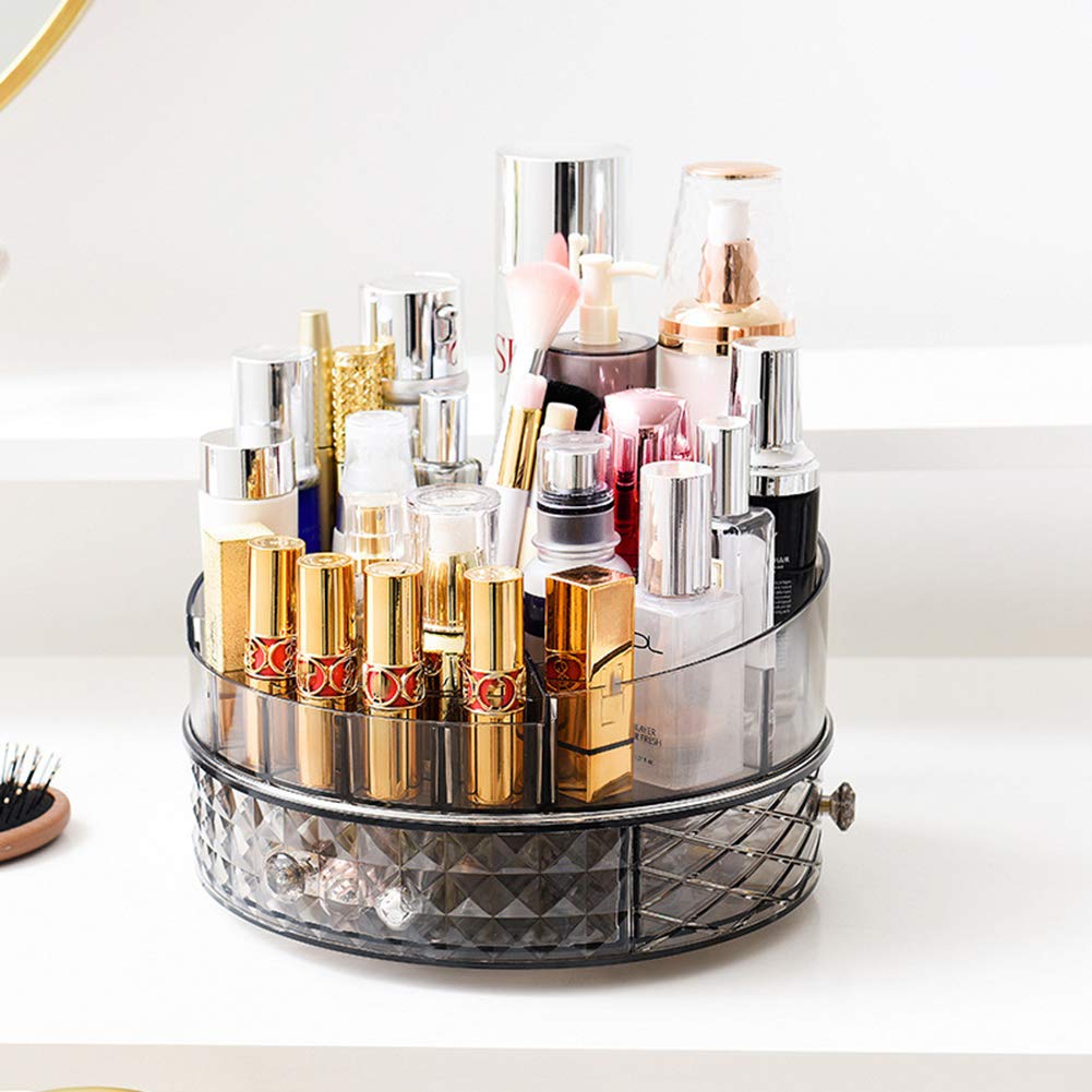 Caja Organizador De Maquillaje, Caja De Almacenamiento Cosmética- Joyas De Caja De Soporte De Exhibición De Perfumes Cosméticos Saludable