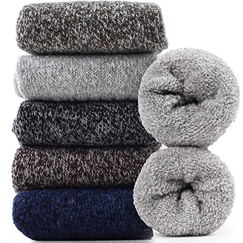 Jeasona Wool Socks for Women Warm Winter Thermal Thick Hiking Socks for Cold Weather Cozy...