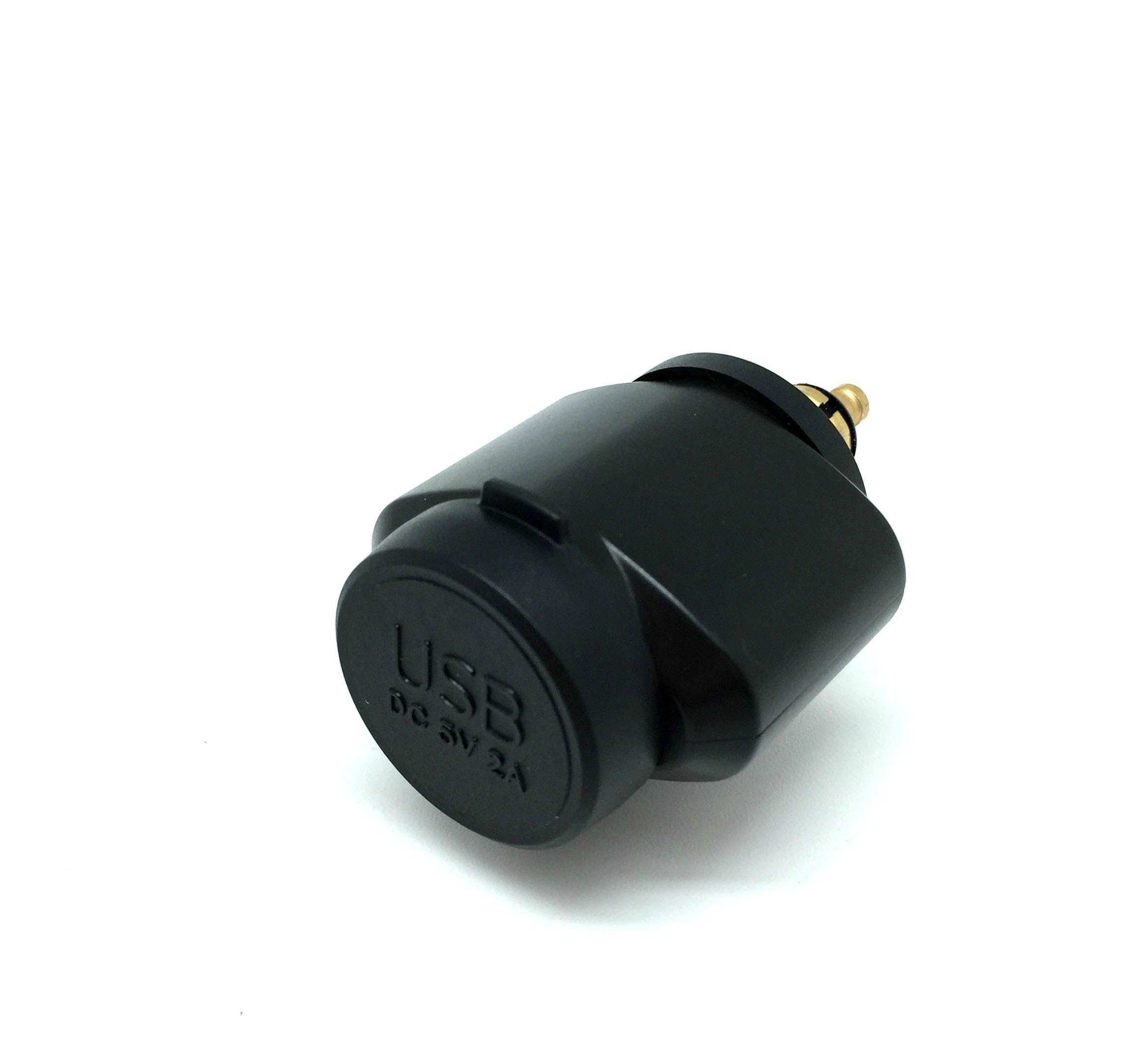 Cliff Top Motorcycle DIN USB Charger 2.1 Amp Motorcycle Power Adapter with DIN Hella Plug Compatible with BMW Triumph Tiger Motorcycle