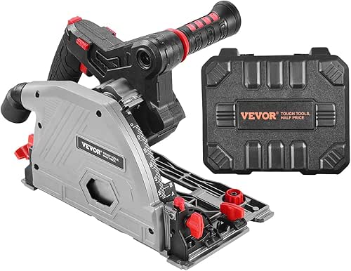 VEVOR Cordless Track Saw, 5-1/2 in Blade, Brushless Plunge Circular