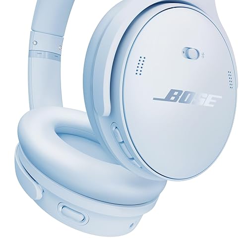 Bose QuietComfort Headphones - Wireless Bluetooth Headphones, Active Over Ear Noise Cancelling and Mic, USB-C Charging, Deep Bass, Up to 24 Hours of Playtime, Ice Blue - Limited Edition Color 5