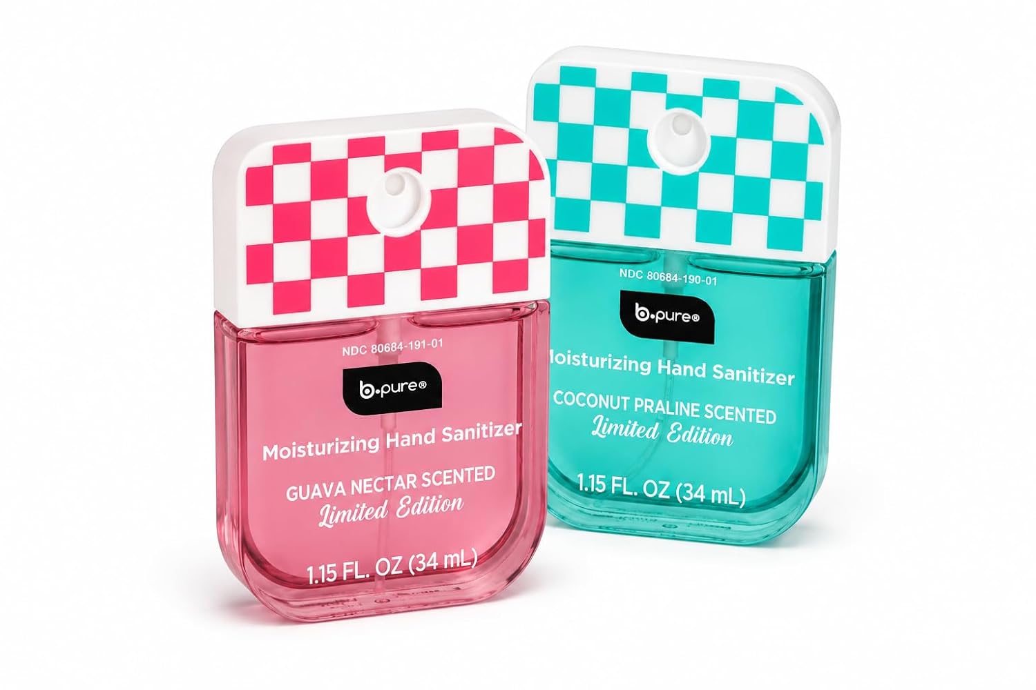 Moisturizing Hand Sanitizer Spray, Guava Nectar and Coconut Praline, 1.15 fl oz, Pack of 2 image 2