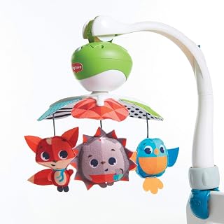 Tiny Love Meadow Days Take-Along Crib Mobile - Portable Baby Mobile with 30 Min Music, Spinning Toys for Newborn Development