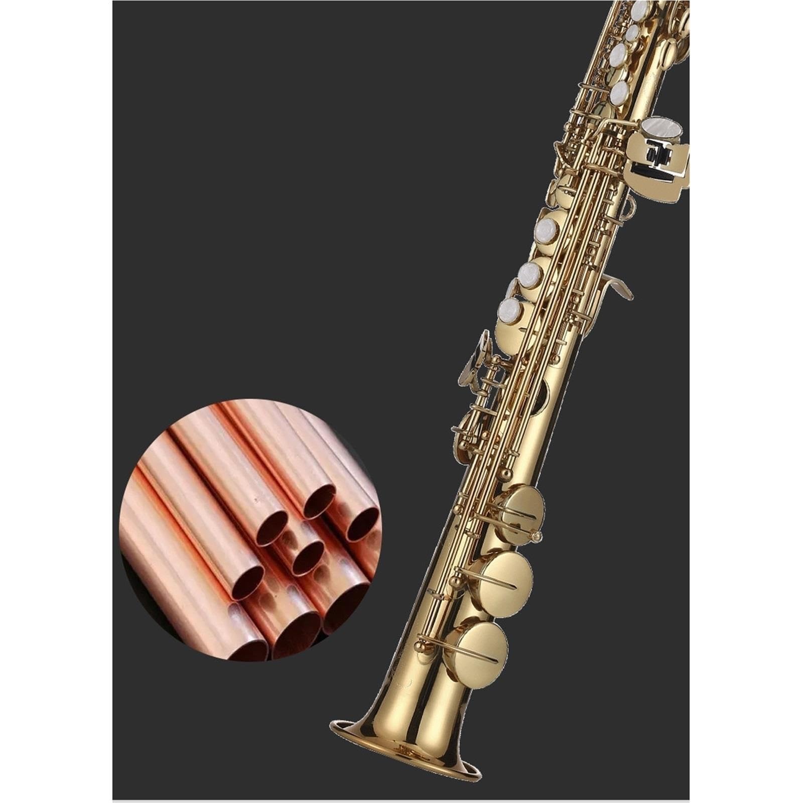 Saksofon Instrumenty Muzyczne Prosty Saksofon Sopranowy B Dla Dorosłych