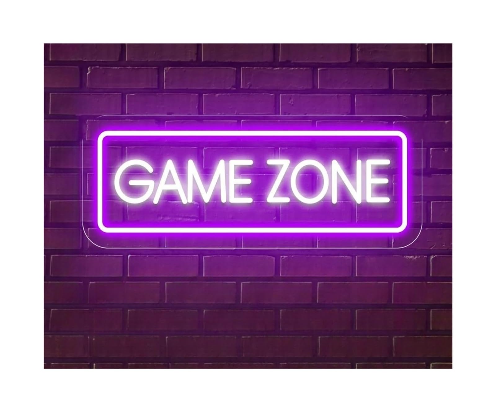 SHOUXI Sign Lamp Game Zone Neon Sign Game Park, USB Powered for Game Room Party Bar Decoration 40cmх15cm(A)