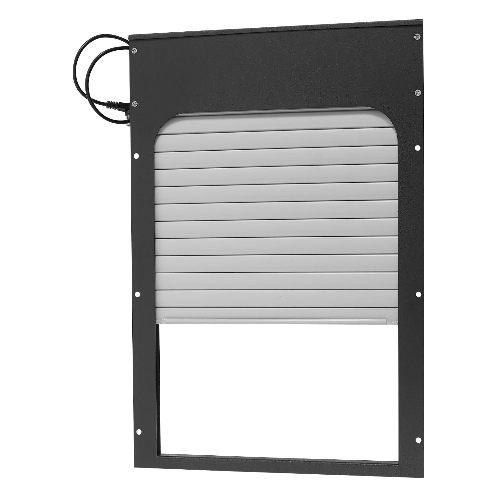 Puerta automática de gallinero solar de 5 W, puerta automática para gallinero, puerta eléctrica automática con mando a distancia, para gallinas, gansos, patos y otras aves pequeñas (negro)