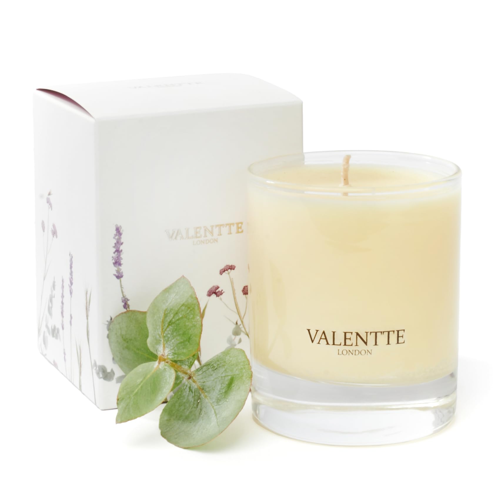 Valentte Light Soy Wax Scented Candle, Aromatherapy Essential Oils, Natural Ingredients, Long Lasting Fragrance, 40 Hours Burning Time, Made In The Uk (Mandarin And Grapefruit, 150G)