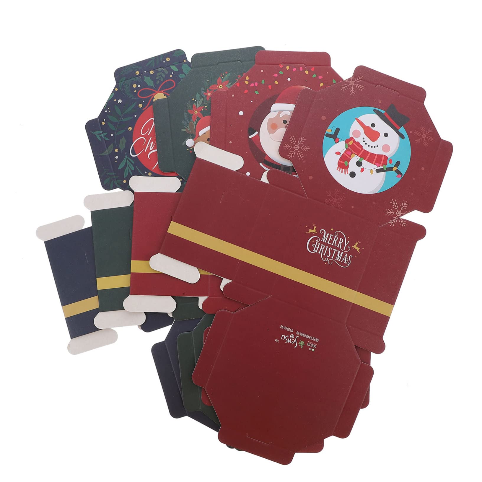 minkissy 40 Pz Confezione di Natale scatole di carta per caramelle natalizie decorazioni bomboniere natalizie scatole cioccolatini natale confezione natale cioccolatini