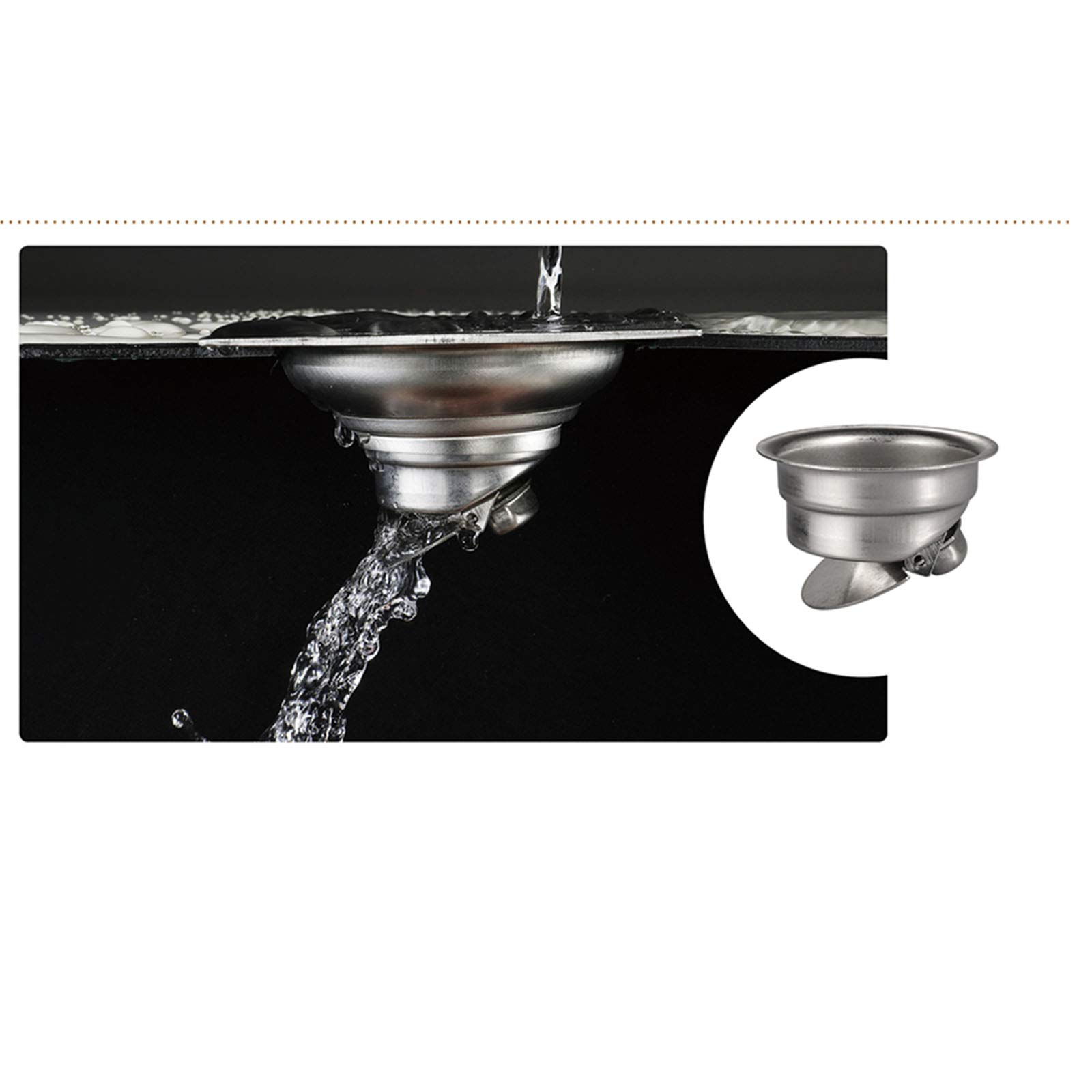 KSTYLE Desagüe Lineal de Acero Inoxidable para Suelo, Ducha de baño, Inodoro, desagües antiolor, Inserto de azulejo, 30x11 cm,Negro
