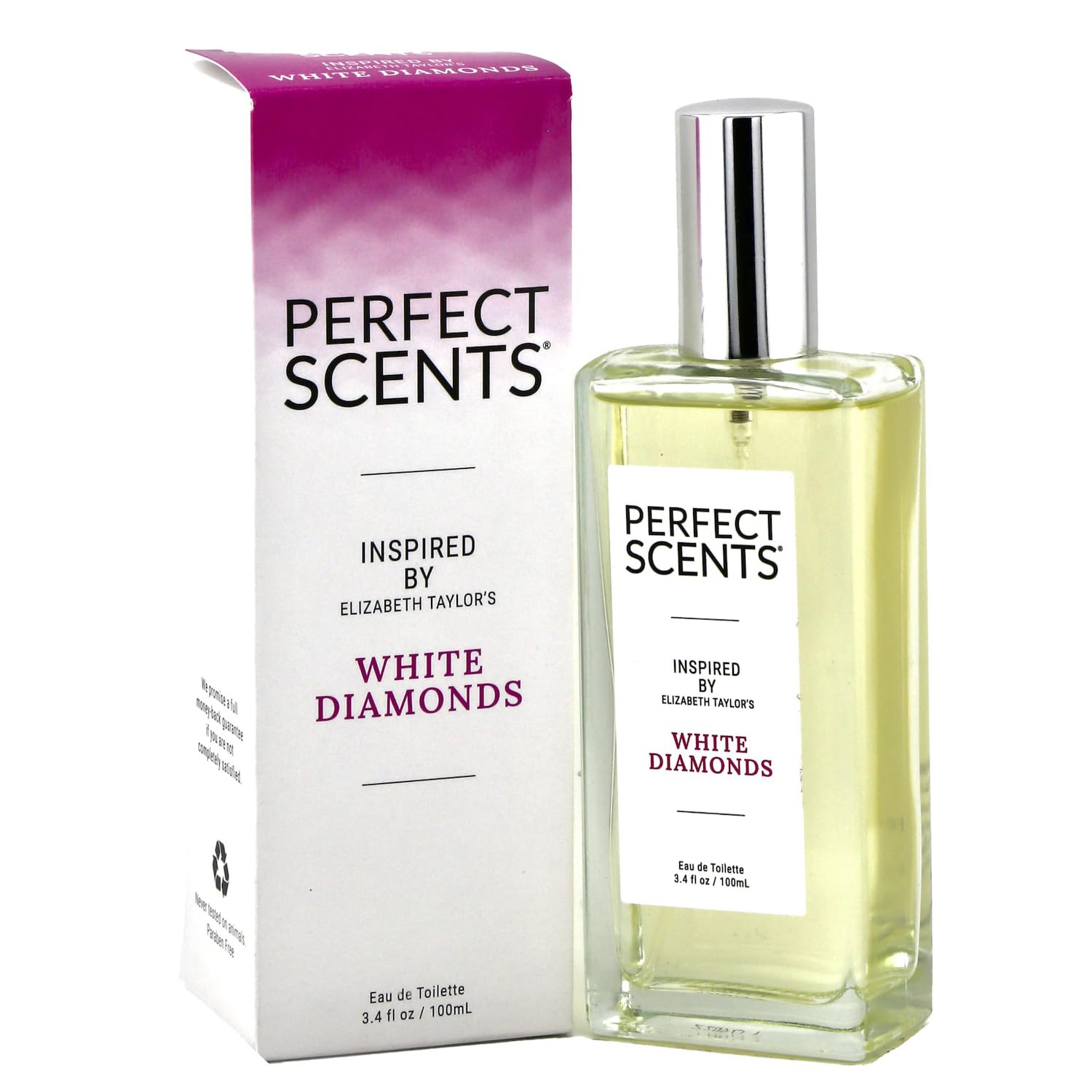 Perfect Scents Fragrances – Inspired by Elizabeth Taylor’s White Diamonds Eau de Toilette, 3.4 fl oz