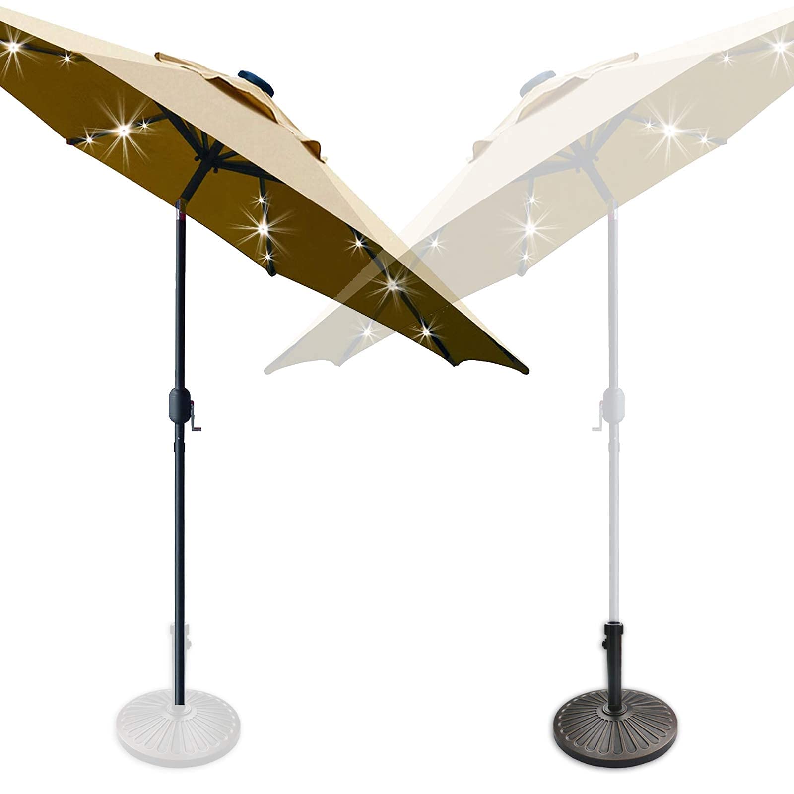 **SOLAR LIGHTS DO NOT WORK UMBRELLA ONLY** Sunnyglade 9' Solar 24 LED
