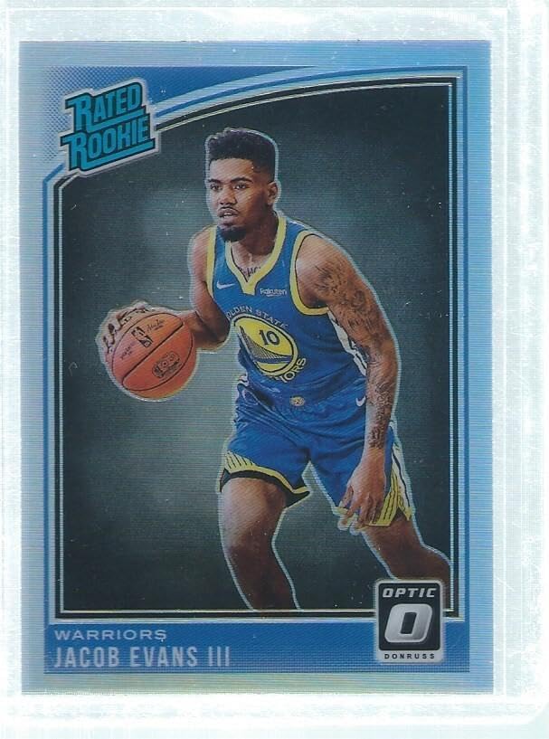 Jacob Evans Iii 2018-19 Panini Donruss Optic Silver Holo Prizms Rc #178 - Basketball Cards