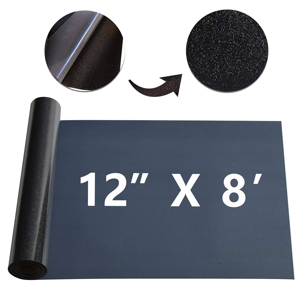 V2 HTV Black Carbon Fiber Heat Transfer Vinyl - 12" X 5ft Roll For Cricut & Silhouette