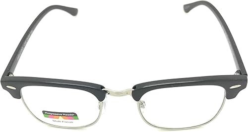 Miniatura 2 de MyUV Gafas de lectura progresivas con montura de cuerno multienfoque clásico clásico vintage