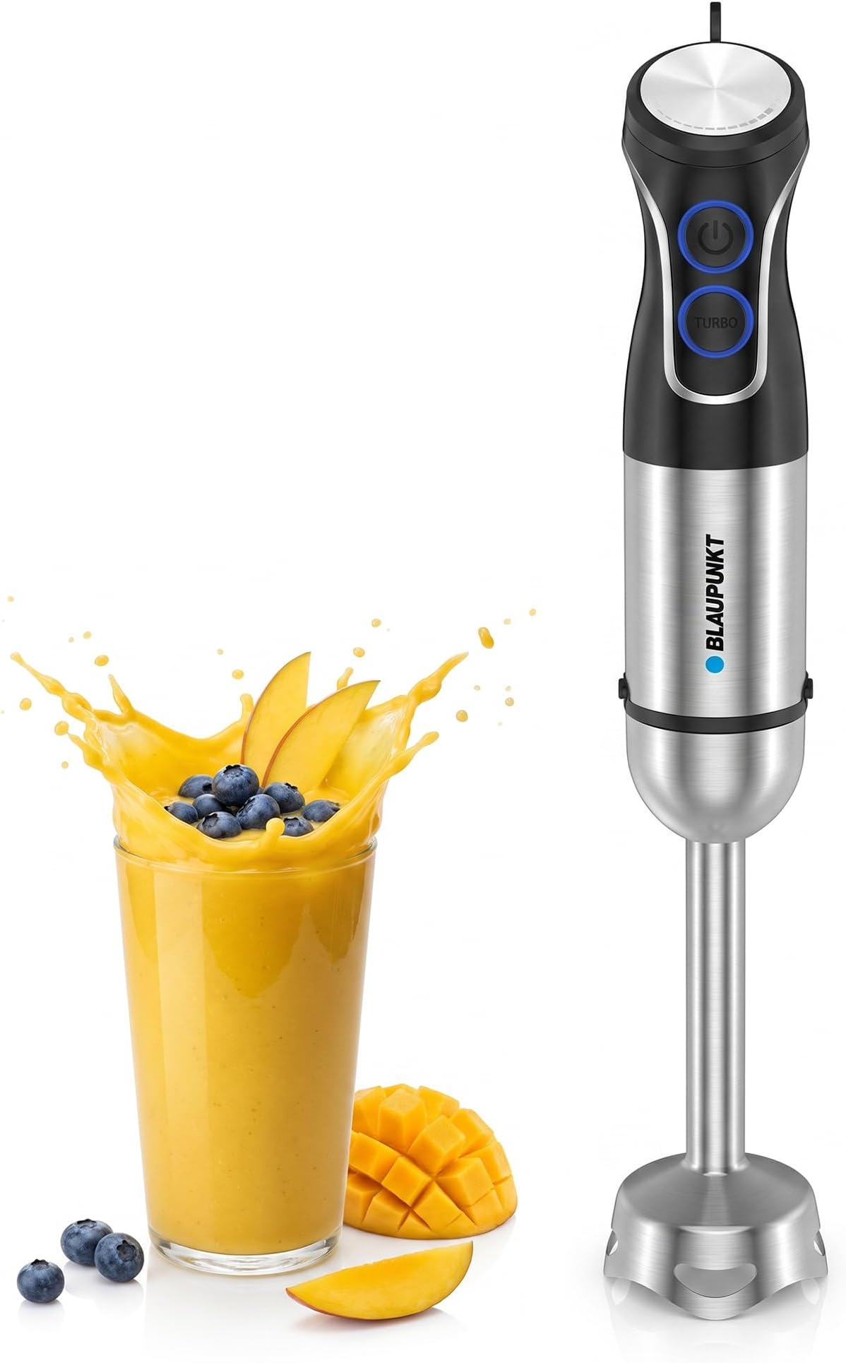 Hand Blender, 1000W โ Stainless Steel Body, Shaft & Blade, Variable Speed Control, Ergonomic Grip, Hot & Cold Blending, Easy to Clean, High Power Copper Motor, 2-Year Warranty โ PBH425