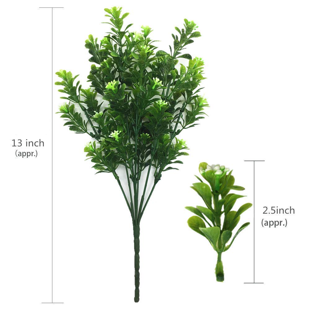 Cattree Künstliche Tulpen, 10 künstliche Blumen, echte Haptik, Kunstpflanzen für Hochzeit, Braut, Brautjungfer, Blumensträuße Garten, Zuhause, Büro, Hotel, Party, Dekoration 6 pcs Bean Shrubs 6pcs