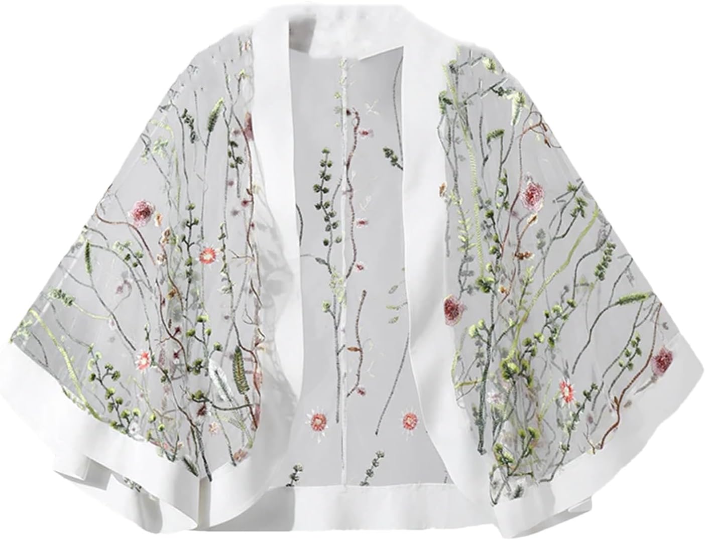 Diagram ディアグラム カーディガン 刺繍 シースルー 黒 刺繍