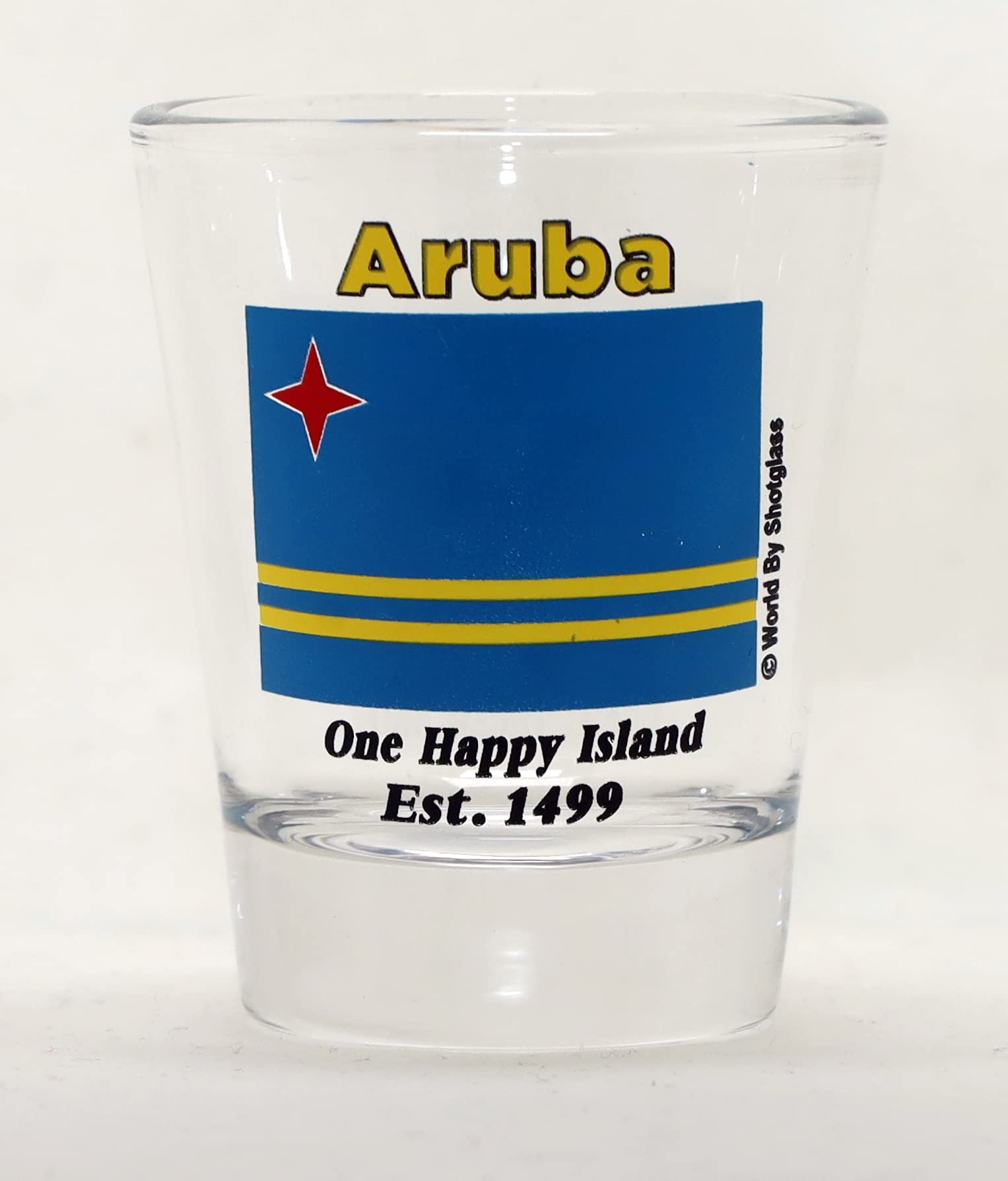 World By Shotglass Portachiavi Souvenir Bermuda - Rettangolare In Acrilico 5,7 X 3,2 Cm