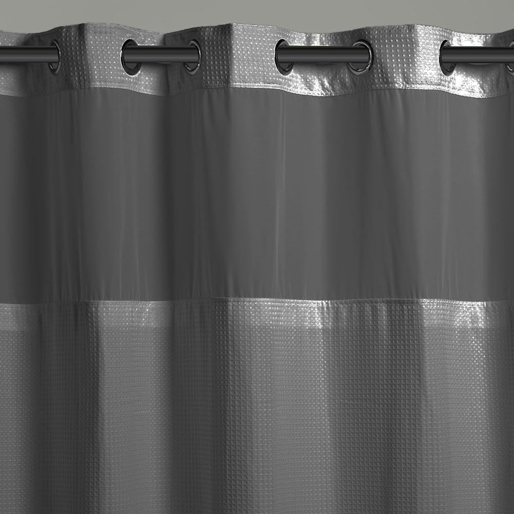 Amazon.com: Hookless It's A Snap! 3-in-1 Shower Curtain With