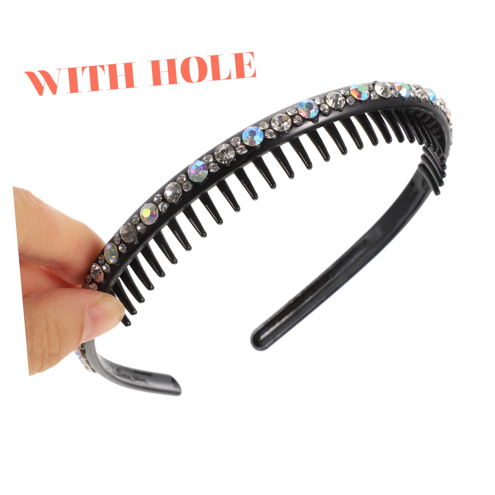 POPETPOP Conveniente 16 Piezas diadema con de pedrería tapa de repuesto superior de perfume diademas cintas pelo tiara diadema banda para el cabello delicada portátil